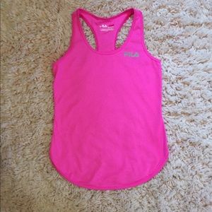 Pink Fila Tank Top